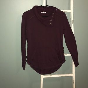 Maurices Plum Button Neck Sweater